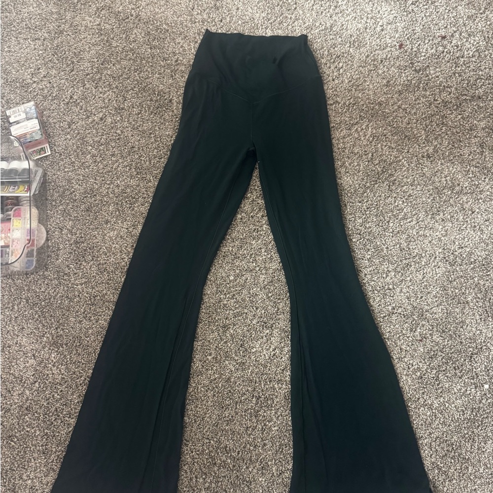 Aerie Forest Green Flared Leggings